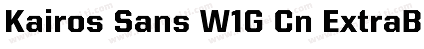 Kairos Sans W1G Cn ExtraBold Regula字体转换